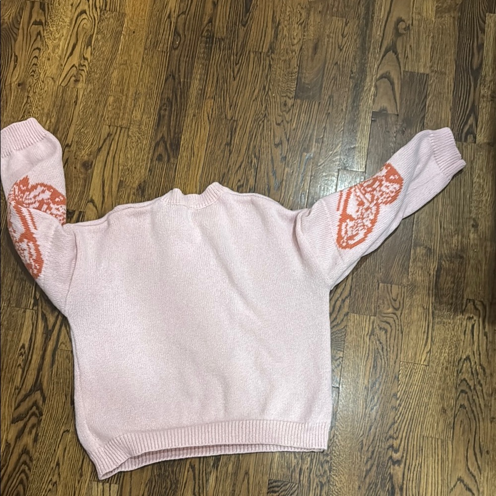 Pink Butterfly Sweater - medium - Picture 4 of 4